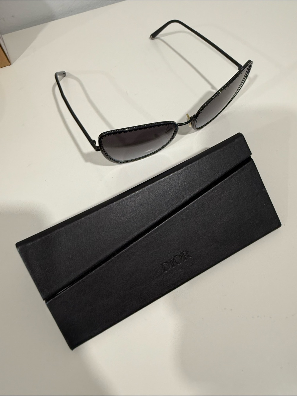 Dior Black Sunglasses with Dark Gradient Lenses